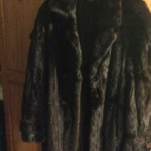 Mink coat and hat